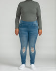 BluBerry Denim Pull-On Slim leg Camila