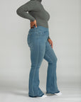 Bluberry Denim Pull-On Flare Leg Rara