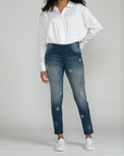 Bluberry denim Pull-On Ankle Length Mila