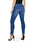 Bluberry Denim Elastic Waistband Ankle Length Kiki