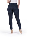Bluberry Denim Elastic Waistband Ankle Length Opelia