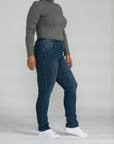 Bluberry Denim Pull-On Straight leg Medium Wash