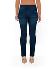 Bluberry Denim Pull-On Straight Leg Rinse Wash