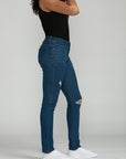 Bluberry Denim Zipper-Fly Straight Leg Amira