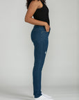 Bluberry Denim Zipper-Fly Straight Leg Amira