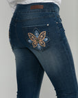 Bluberry Denim Pull-On Straight leg Cecila