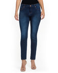 Bluberry Denim Zipper-Fly Straight Leg Lexi
