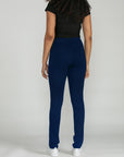 Bluberry Denim Elastic Waistband Slim Leg Dark Navy Romy