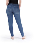 Bluberry Denim Zipper-Fly Ankle Length Medium Wash