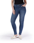 Bluberry Denim Zipper-Fly Ankle Length Medium Wash