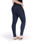 Bluberry Denim Zipper-Fly Skinny Leg Dark navy Rinse Wash