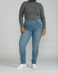 Bluberry Denim Pull-On Straight Leg Light wash