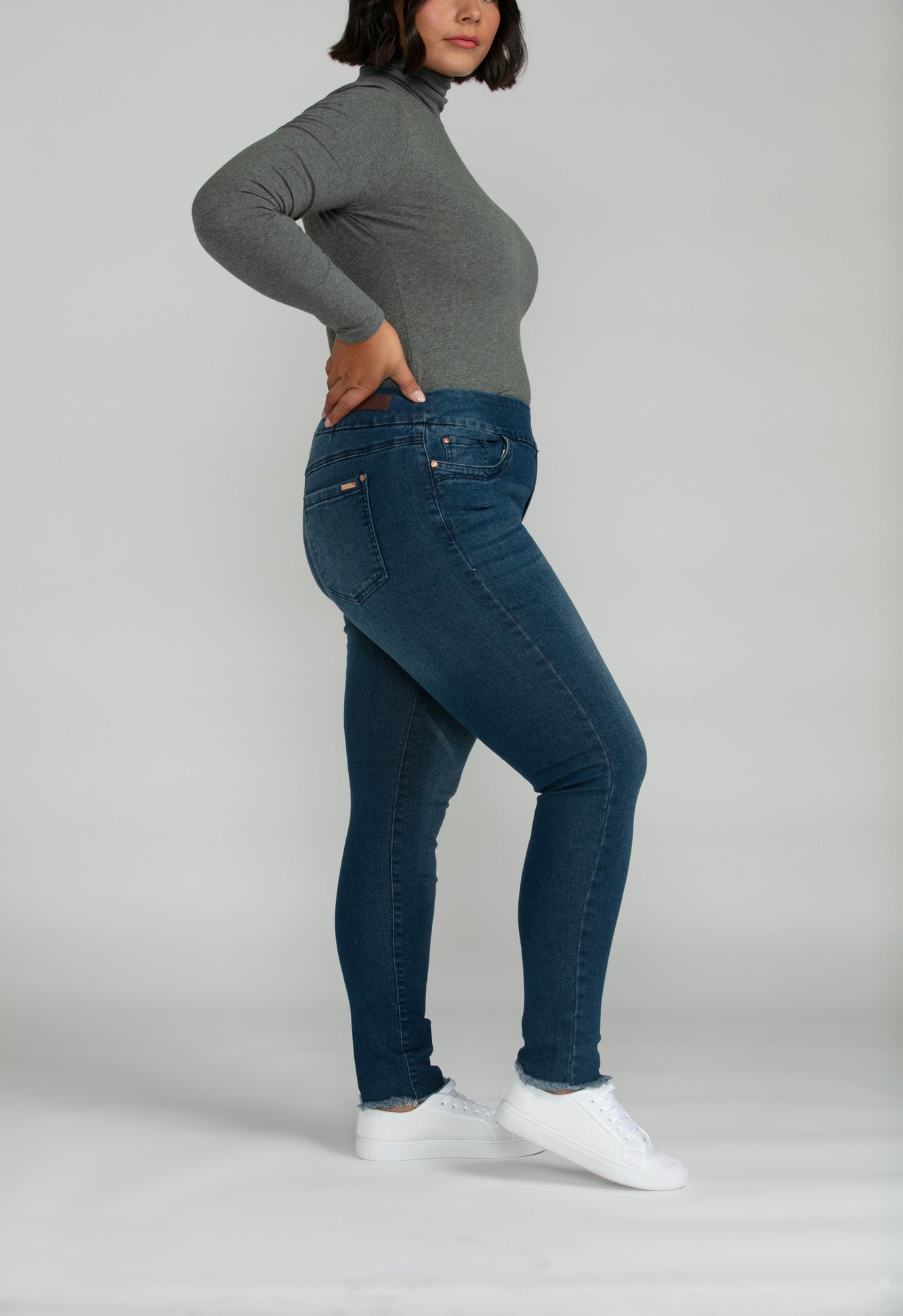 Bluberry Denim Pull-On Ankle Length Chole