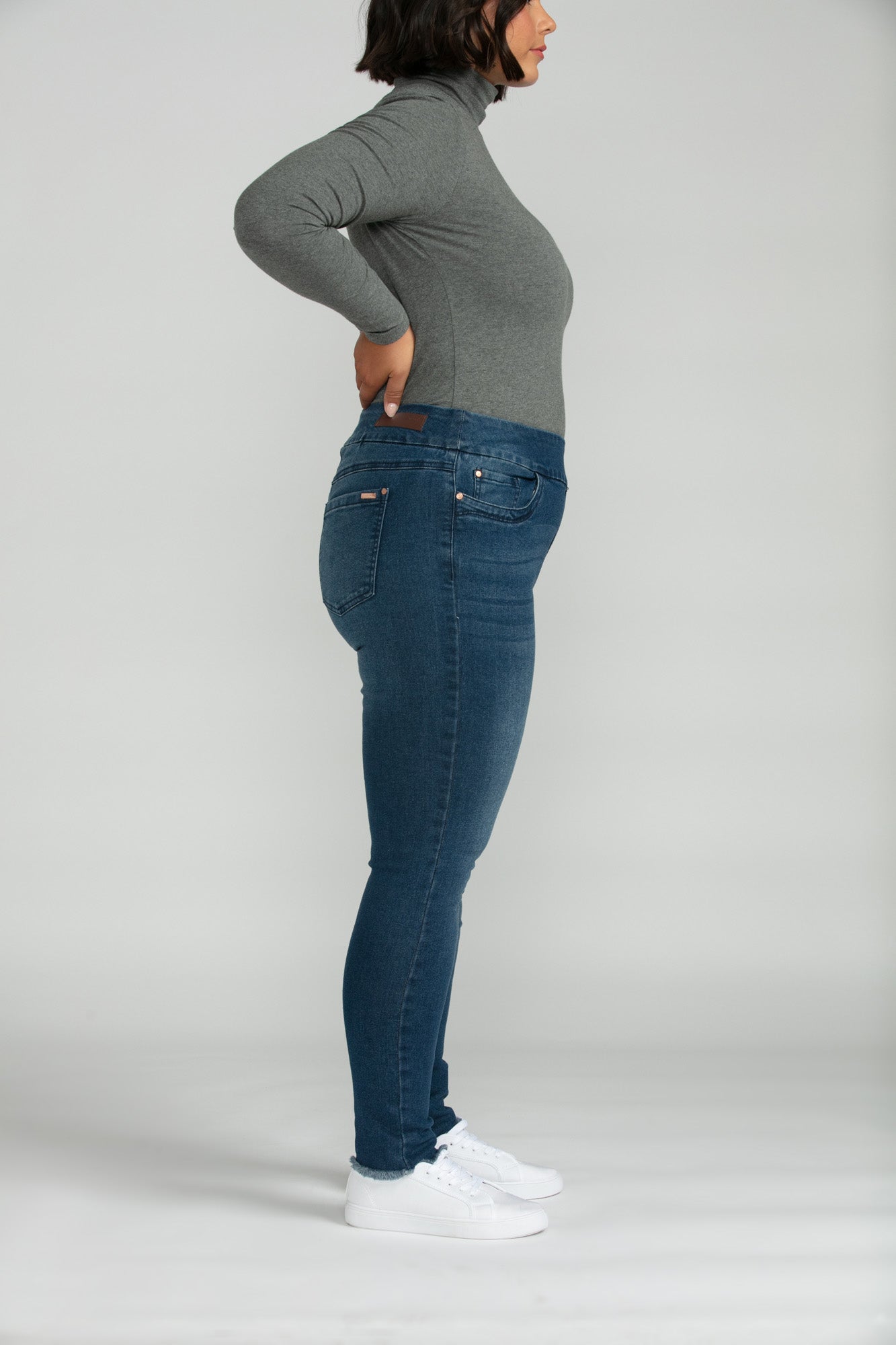 Bluberry Denim Pull-On Ankle Length Chole