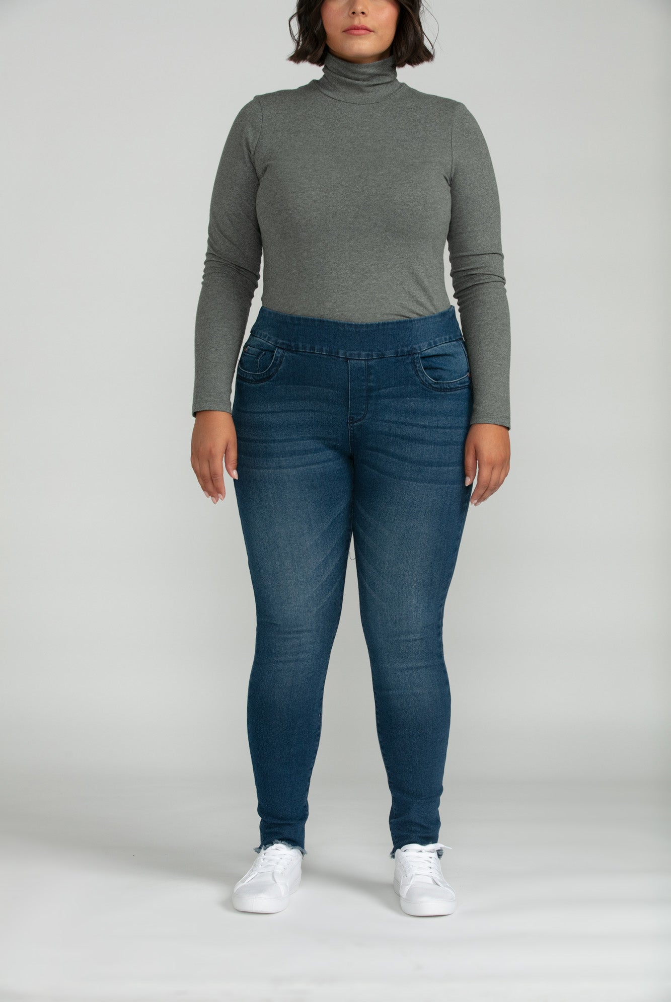 Bluberry Denim Pull-On Ankle Length Chole