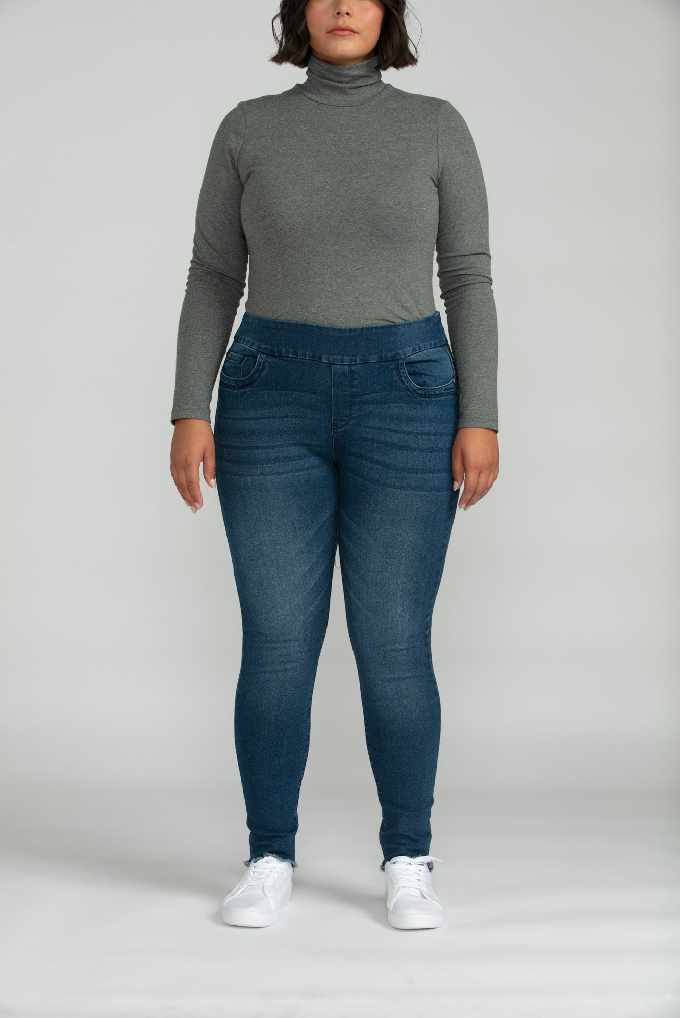 Bluberry Denim Pull-On Ankle Length Chole