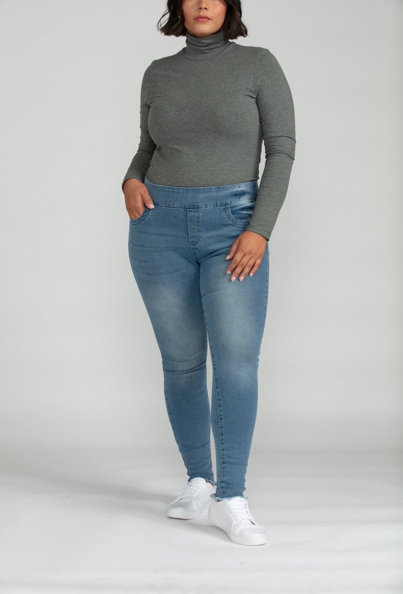 Bluberry Denim Pull-On Ankle length Reese