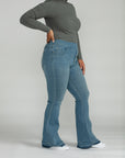 Bluberry Denim Pull-On Flare Leg Rara