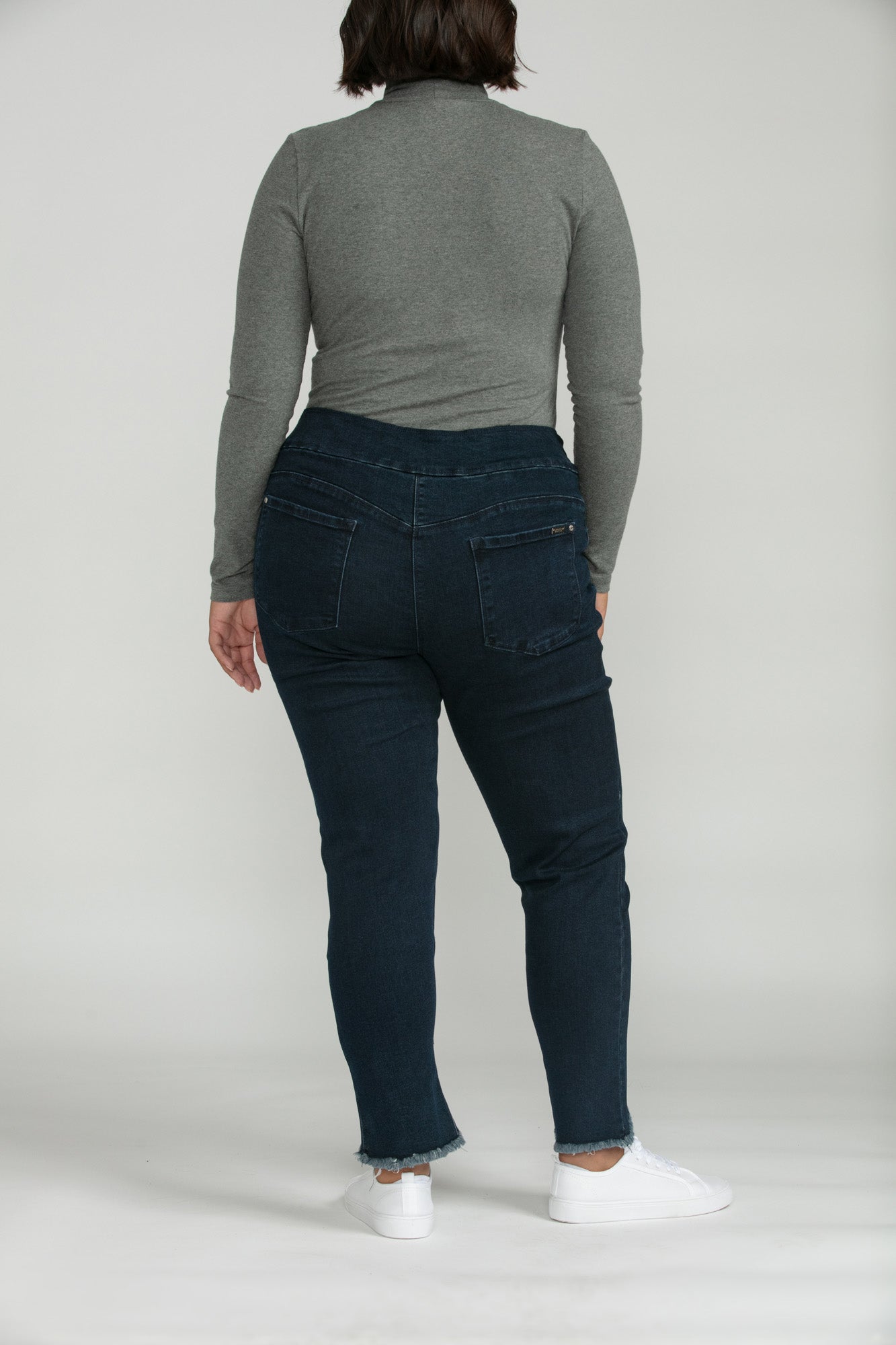 Bluberry denim Elastic Waistband Capri Palmer