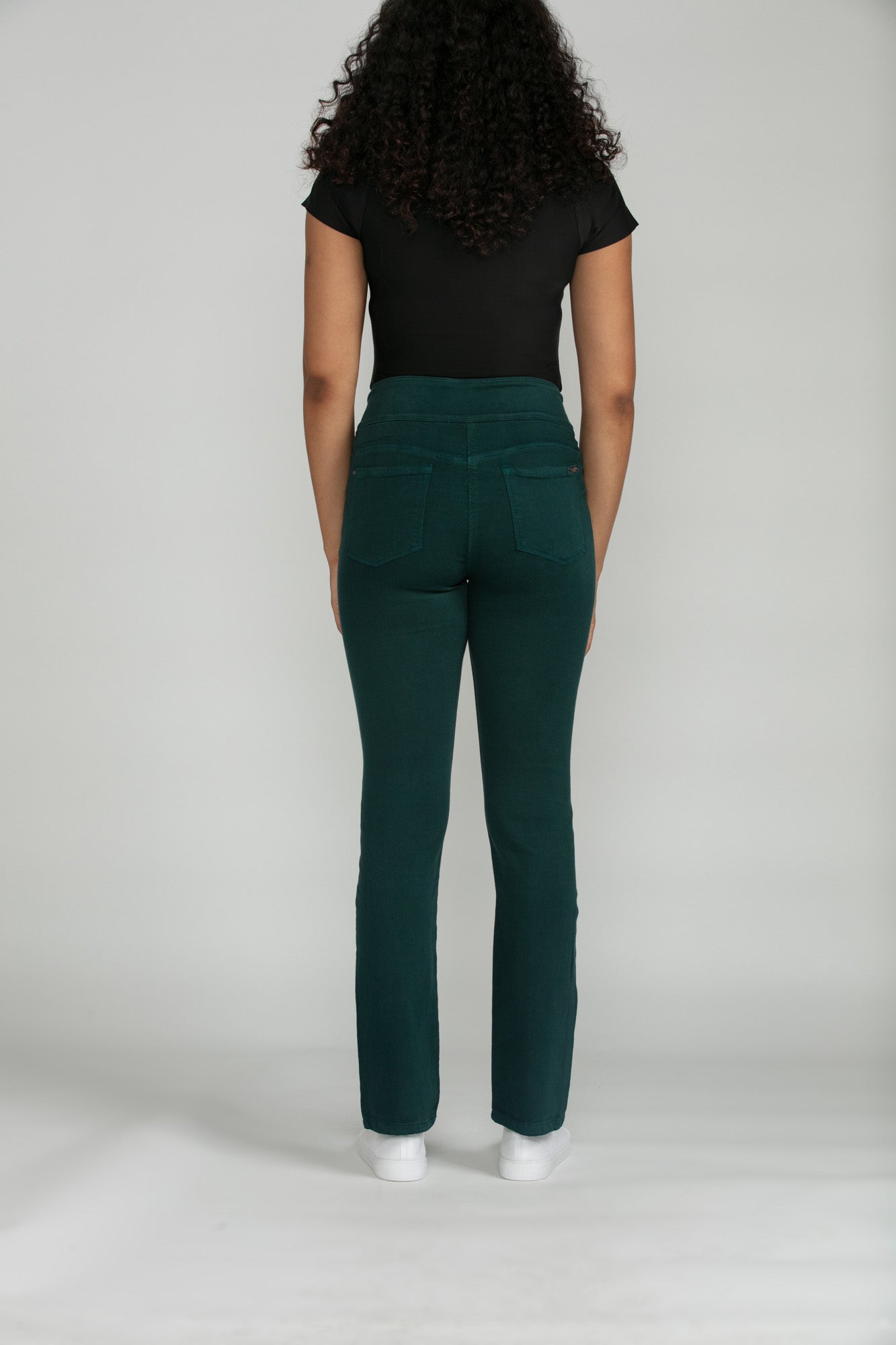 Bluberry denim Elastic Waistband Straight Leg Remy