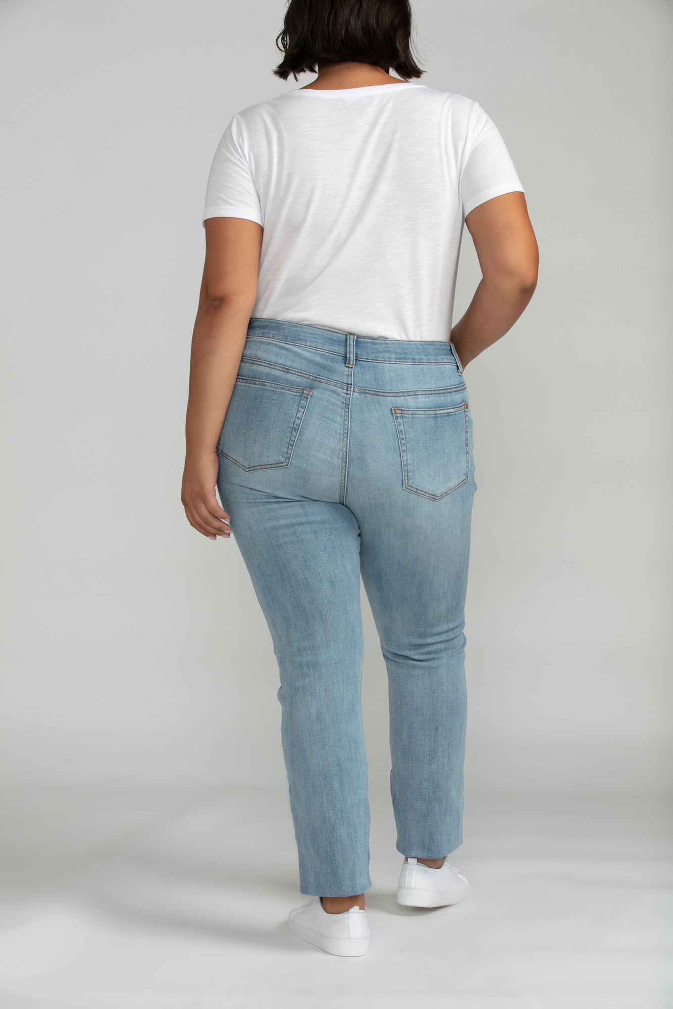 Bluberry Denim Zipper-Fly Straight leg Kiara