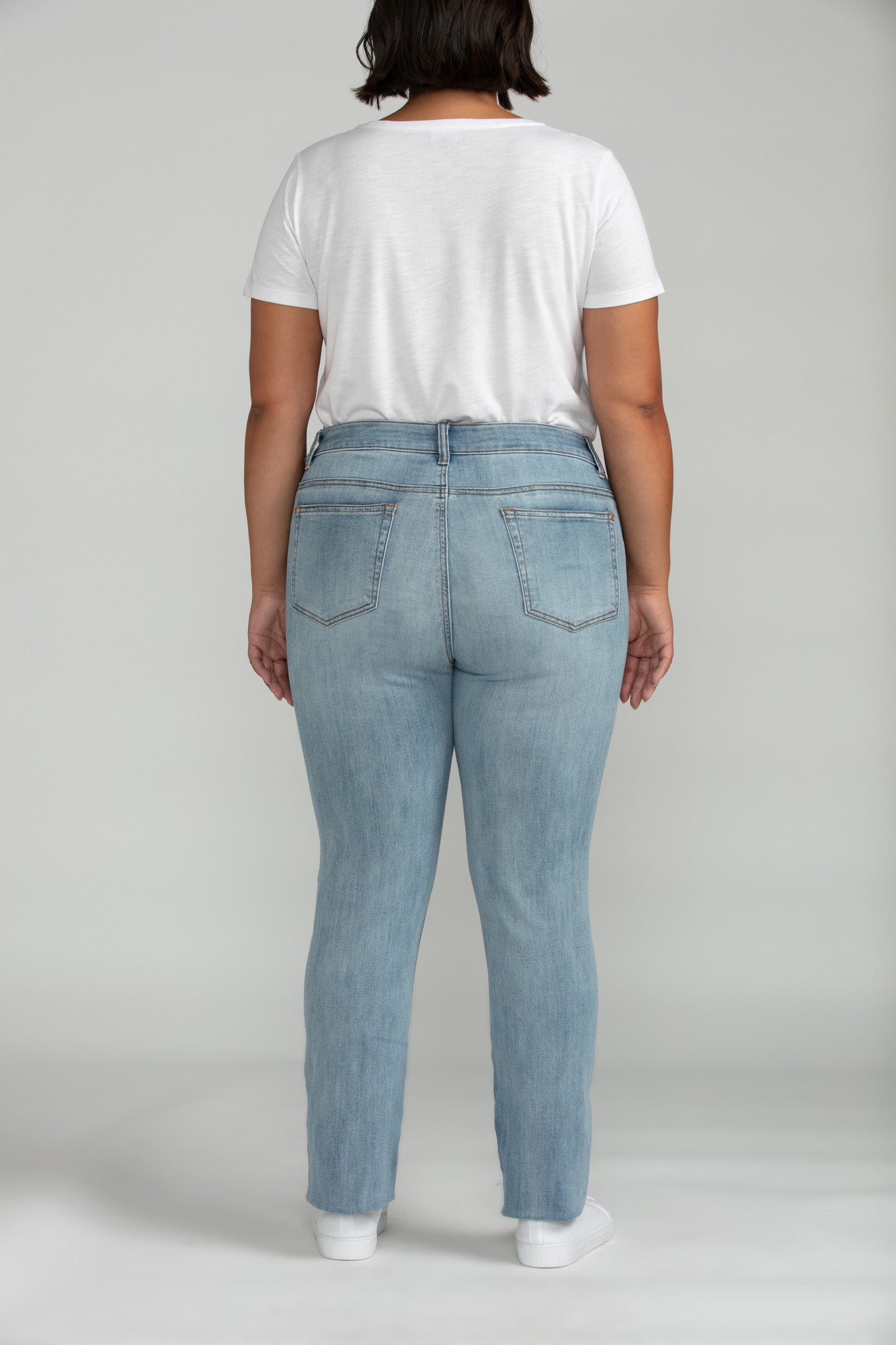 Bluberry Denim Zipper-Fly Straight leg Kiara