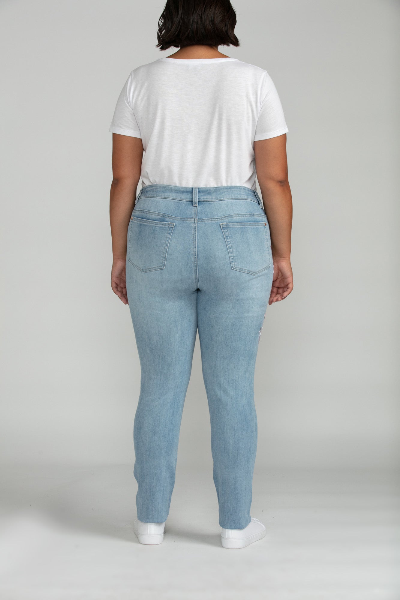 Bluberry Denim Zipper-Fly Skinny Leg Edith