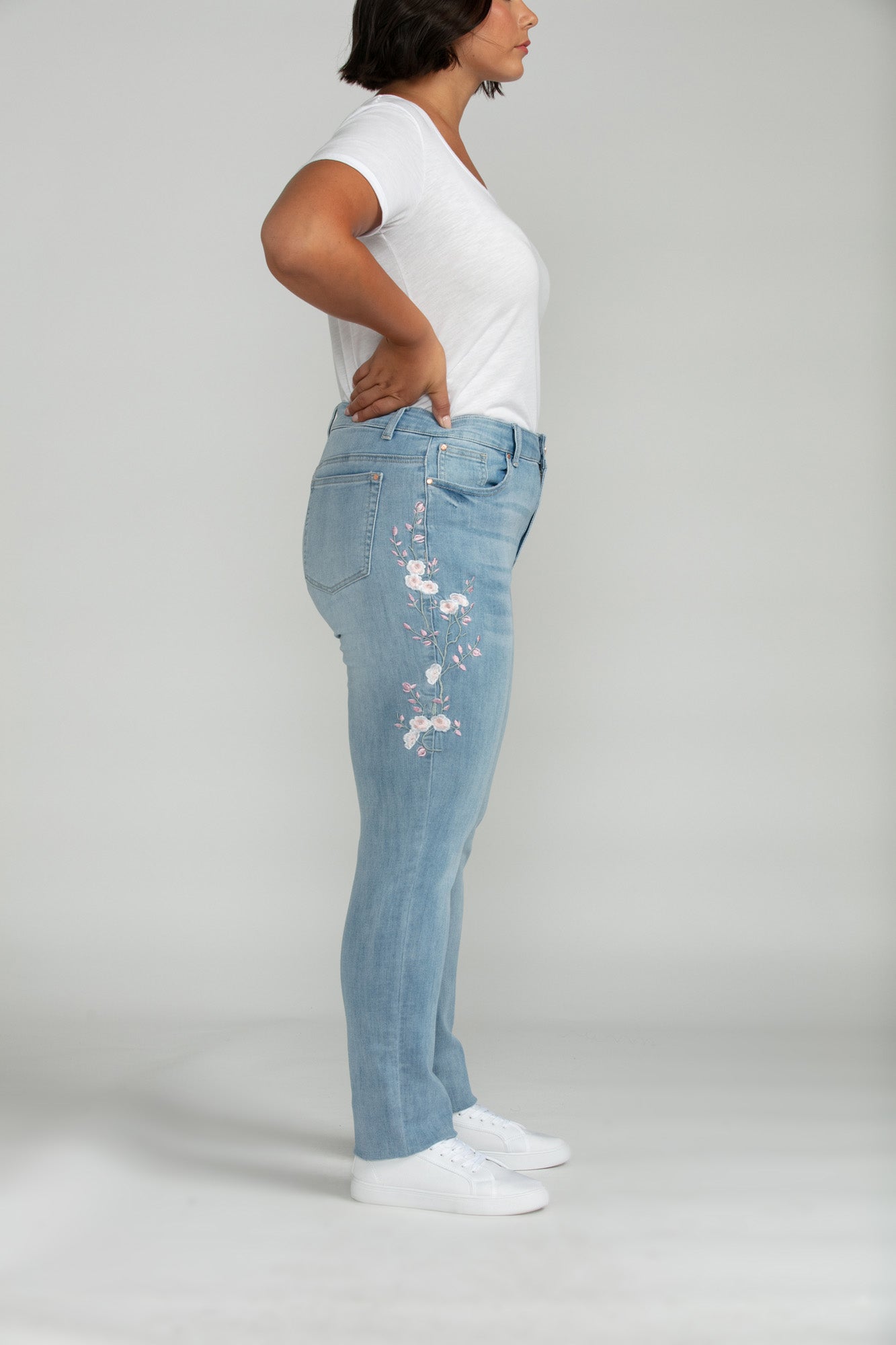 Bluberry Denim Zipper-Fly Skinny Leg Edith