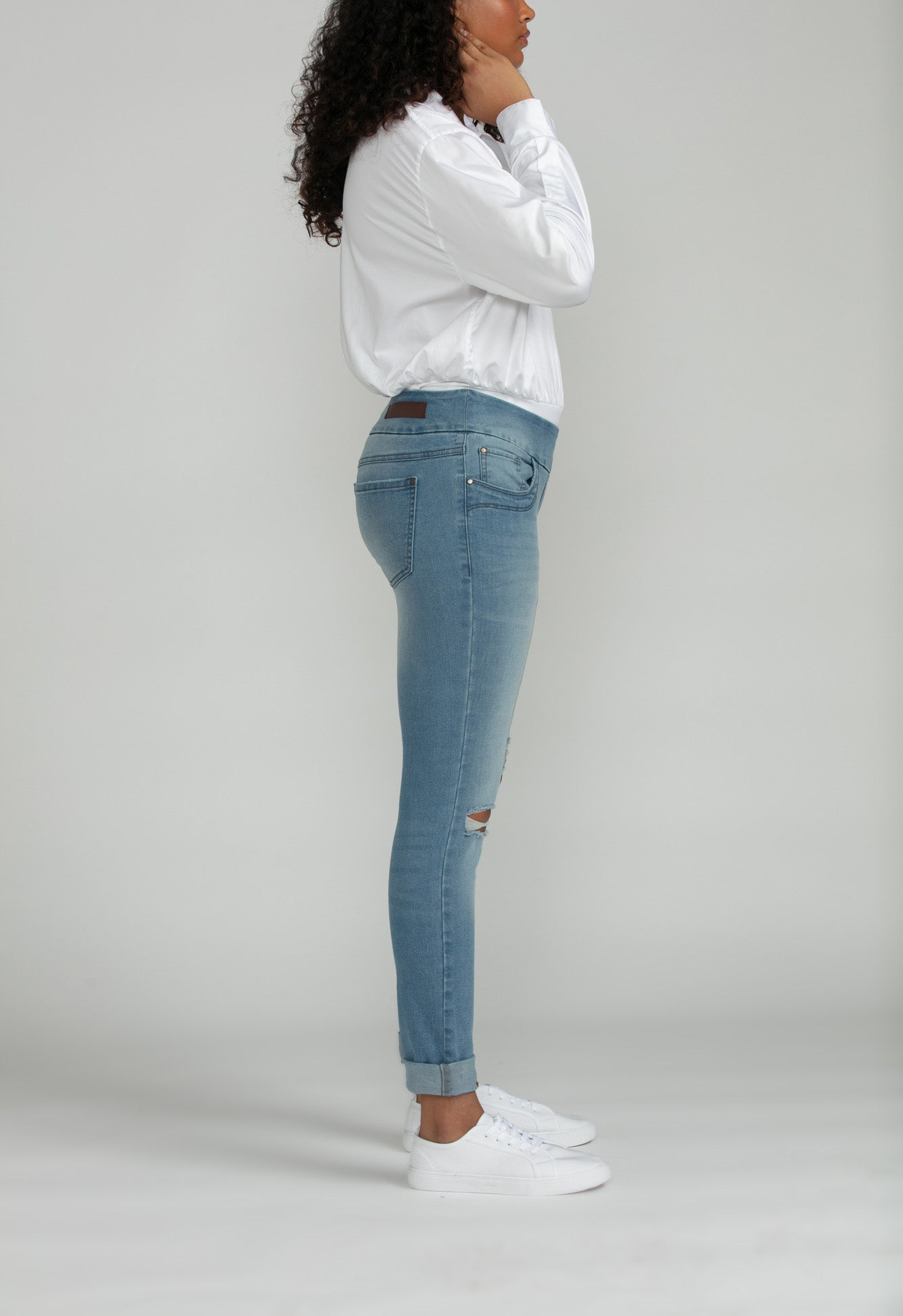 Bluberry denim Pull-On Ankle length Riley