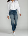 Bluberry denim Pull-On Ankle Length Mila