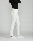 Bluberry Denim Elastic Waistband Straight Leg Coco