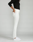 Bluberry Denim Elastic Waistband Straight Leg Coco