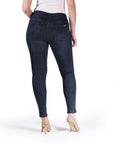 Bluberry denim Elastic Waistband Ankle Length Luna