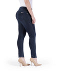 Bluberry Denim Elastic Waistband Ankle Length Opelia