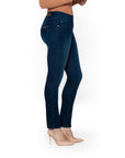Bluberry Denim Pull-On Straight Leg Rinse Wash