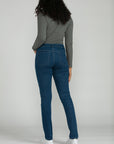 Bluberry Denim Zipper-Fly Slim Leg Amanda