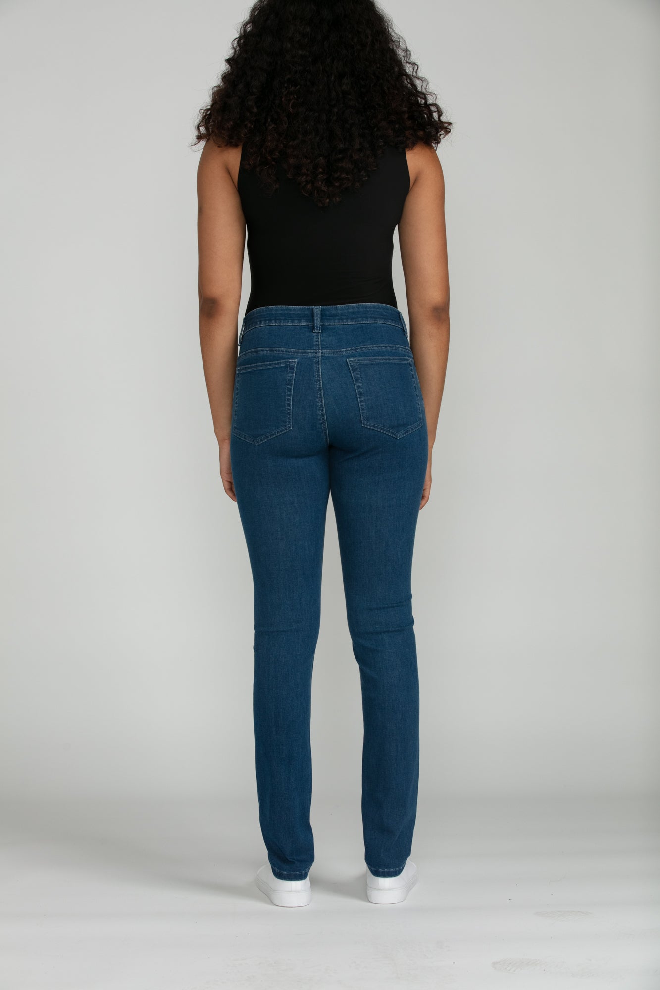 Bluberry Denim Zipper-Fly Straight Leg Amira