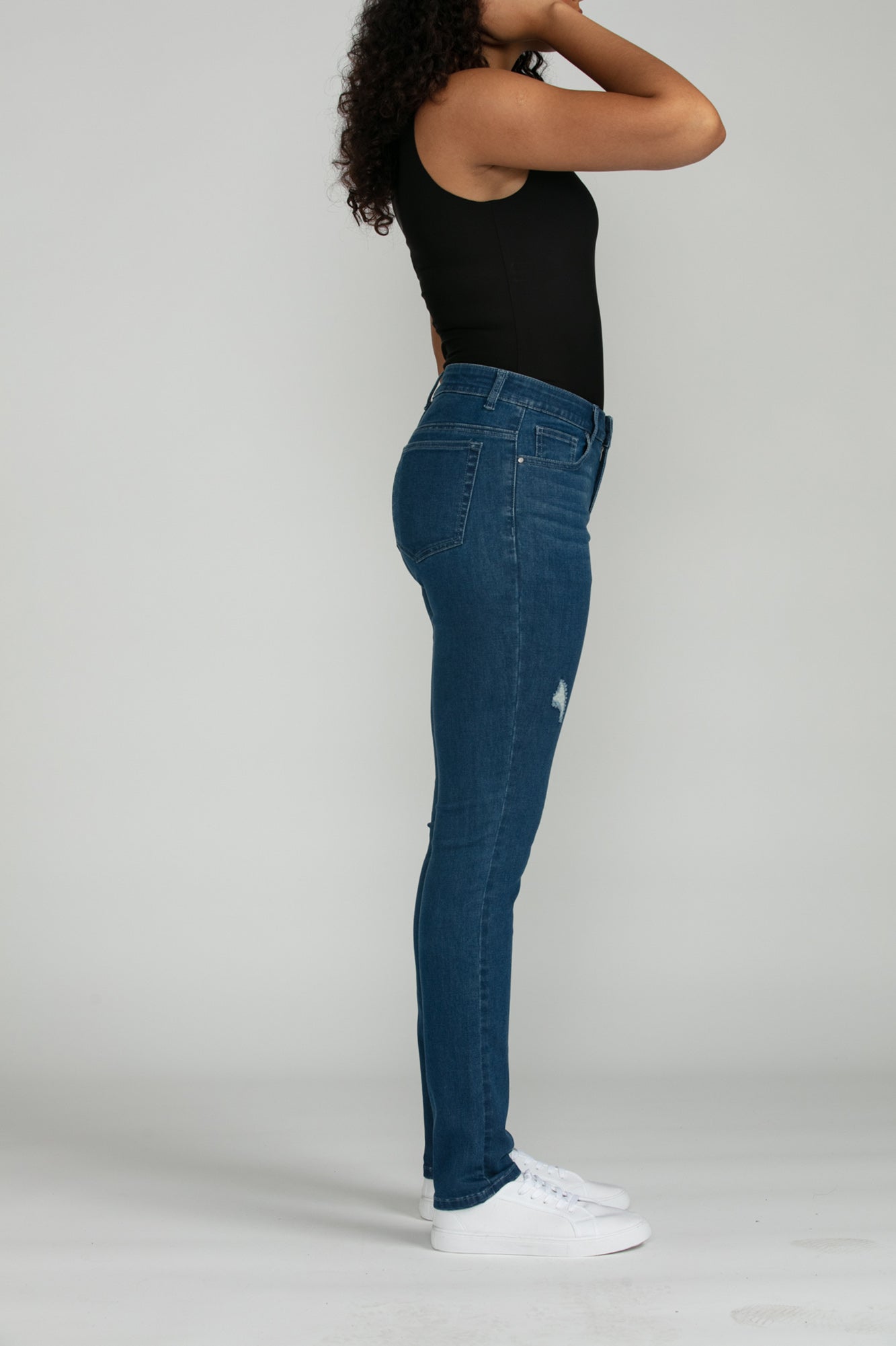 Bluberry Denim Zipper-Fly Straight Leg Amira