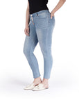 Bluberry Denim Zipper-Fly Ankle Length Aylin
