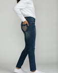 Bluberry Denim Pull-On Straight leg Cecila
