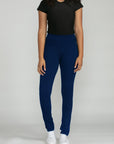 Bluberry Denim Elastic Waistband Slim Leg Dark Navy Romy