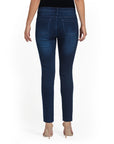 Bluberry Denim Zipper-Fly Straight Leg Dark Navy Rinse with Spray