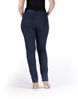 Bluberry Denim Zipper-Fly Straight leg Dark Navy Rinse Wash