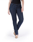 Bluberry Denim Zipper-Fly Straight leg Dark Navy Rinse Wash