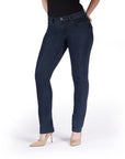 Bluberry Denim Zipper-Fly Straight leg Dark Navy Rinse Wash