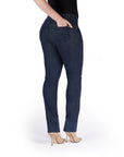 Bluberry Denim Zipper-Fly Straight leg Dark Navy Rinse Wash
