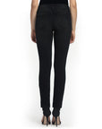 Bluberry Denim Zipper-Fly Straight Leg Black Rinse Wash