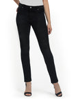 Bluberry denim Zipper-Fly Straight leg Black Rinse Wash