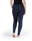 Bluberry Denim Zipper-Fly Skinny Leg Dark navy Rinse Wash
